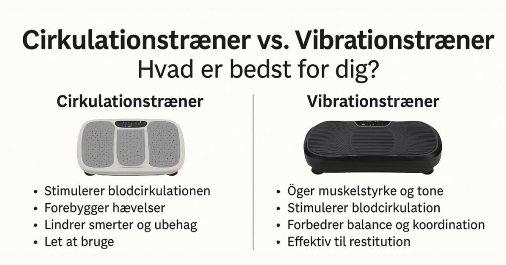 Cirkulationstræner vs. vibrationstræner